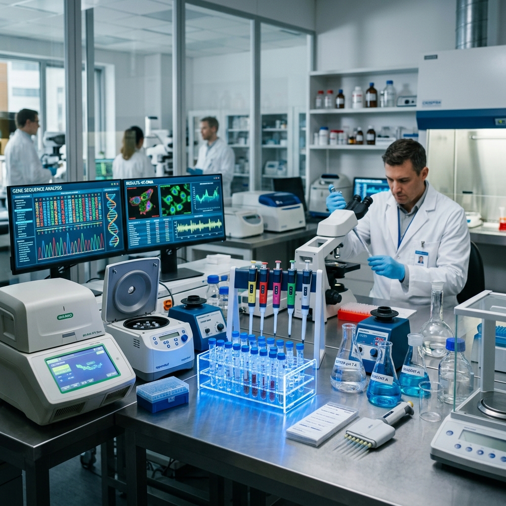 High-Tech Molecular Diagnostics Workbench